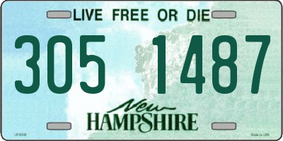 NH license plate 3051487