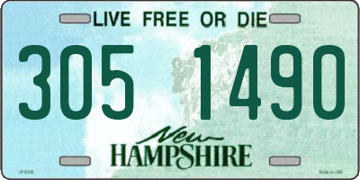 NH license plate 3051490