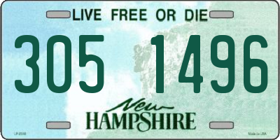 NH license plate 3051496