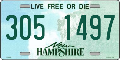 NH license plate 3051497