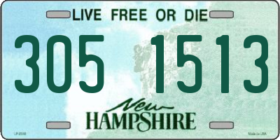NH license plate 3051513