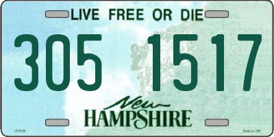 NH license plate 3051517