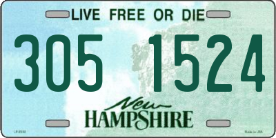 NH license plate 3051524