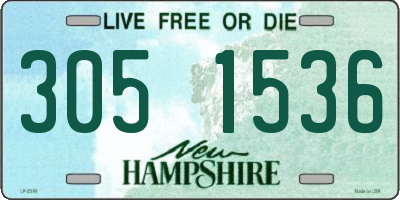 NH license plate 3051536