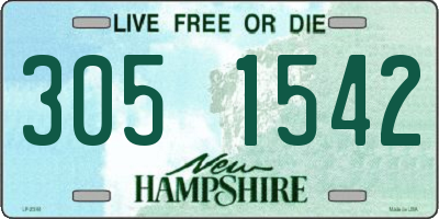 NH license plate 3051542