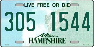 NH license plate 3051544