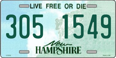 NH license plate 3051549