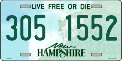 NH license plate 3051552