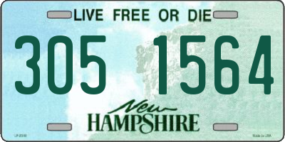 NH license plate 3051564