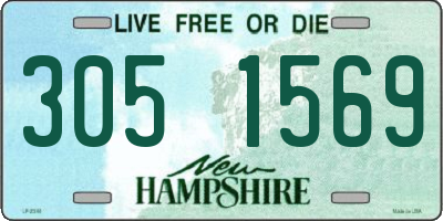 NH license plate 3051569