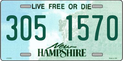 NH license plate 3051570