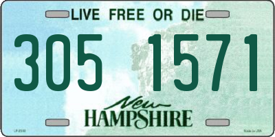 NH license plate 3051571