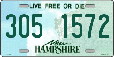 NH license plate 3051572