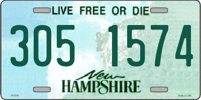 NH license plate 3051574