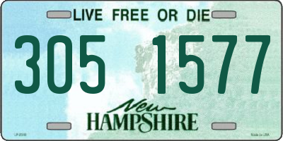 NH license plate 3051577