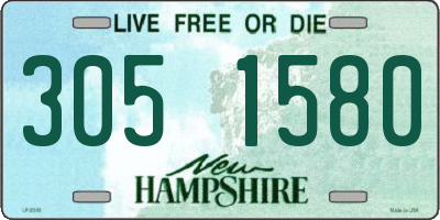 NH license plate 3051580