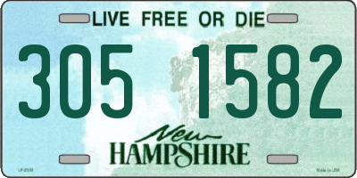 NH license plate 3051582