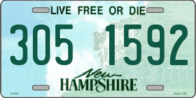 NH license plate 3051592
