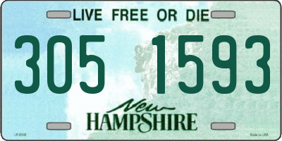NH license plate 3051593
