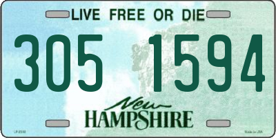 NH license plate 3051594