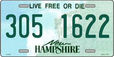 NH license plate 3051622