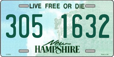 NH license plate 3051632