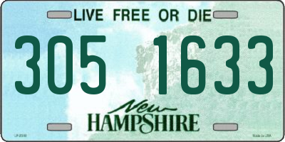 NH license plate 3051633