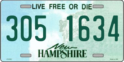 NH license plate 3051634