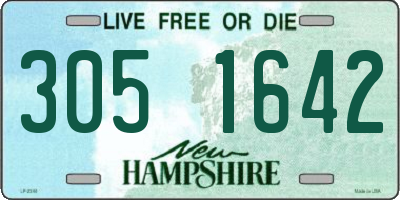 NH license plate 3051642