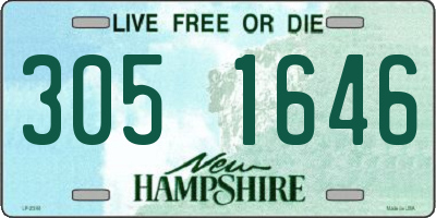 NH license plate 3051646