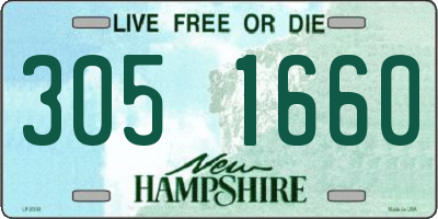 NH license plate 3051660
