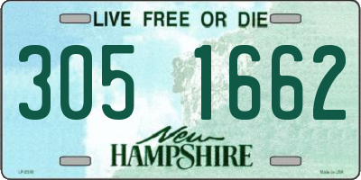 NH license plate 3051662