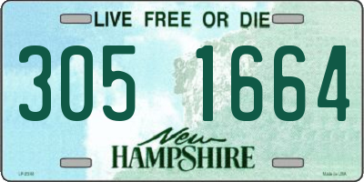 NH license plate 3051664