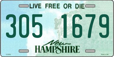 NH license plate 3051679