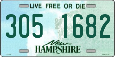 NH license plate 3051682