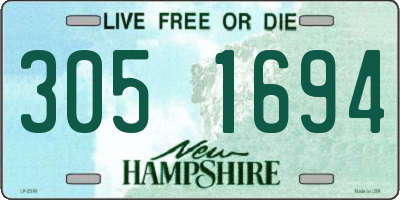 NH license plate 3051694