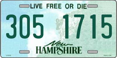 NH license plate 3051715
