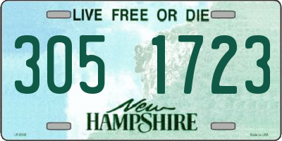 NH license plate 3051723