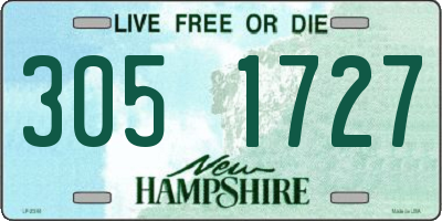 NH license plate 3051727