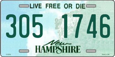 NH license plate 3051746