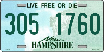 NH license plate 3051760