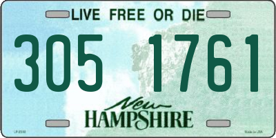NH license plate 3051761