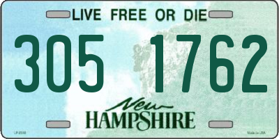 NH license plate 3051762
