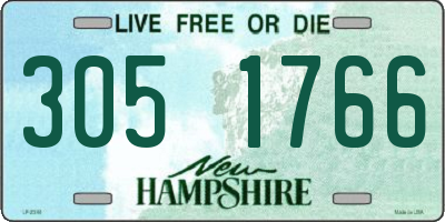 NH license plate 3051766
