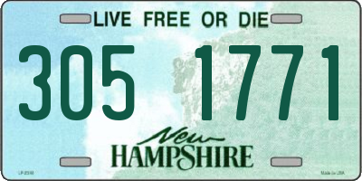 NH license plate 3051771