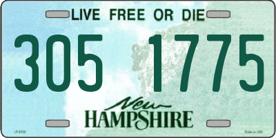NH license plate 3051775