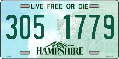 NH license plate 3051779