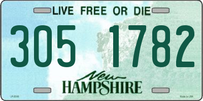 NH license plate 3051782