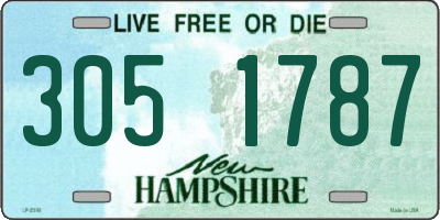 NH license plate 3051787