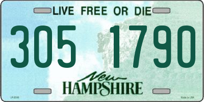 NH license plate 3051790